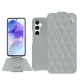 Funda de piel Samsung Galaxy A55 - Gris - Couture ( Nappa - Pantone #c1c6c8 ) 