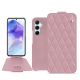 Lederschutzhülle Samsung Galaxy A55 - Rose - Couture ( Nappa - Pantone #efbae1 ) 