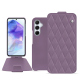 Samsung Galaxy A55 leather case - Lilas - Couture ( Nappa - Pantone #b9a3e3 ) 