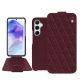 Funda de piel Samsung Galaxy A55 - Lie de vin - Couture ( Pantone #412234 ) 