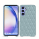 Lederschutzhülle Samsung Galaxy A54 - Bleu ciel - Couture ( Nappa - Pantone #abcae9 ) 