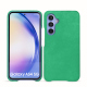 Funda de piel Samsung Galaxy A54 - Menthe vintage ( Pantone #37b375 ) 