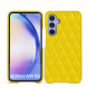 Funda de piel Samsung Galaxy A54 - Jaune fluo - Couture ( Pantone #c9ff57 ) 