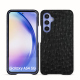 Lederschutzhülle Samsung Galaxy A54 - Autruche nero ( Noir / Black) 