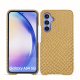 Samsung Galaxy A54 leather cover - Serpent sabbia ( Pantone #D2BA92 )