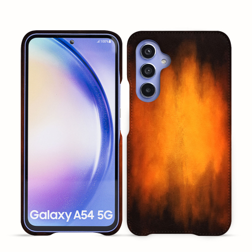Capa traseira de luxo para Samsung Galaxy A54Fauve Patine