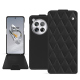 Custodia in pelle OnePlus 12 - Noir - Couture ( Nappa - Black ) 