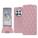 Housse cuir OnePlus 12 - Rose - Couture ( Nappa - Pantone #efbae1 ) 