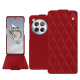 OnePlus 12 leather case - Rouge - Couture ( Nappa - Pantone #d50032 ) 