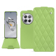 OnePlus 12 leather case - Vert olive - Couture ( Nappa - Pantone #a7c58e ) 