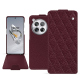 Housse cuir OnePlus 12 - Lie de vin - Couture ( Pantone #412234 ) 