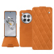 Housse cuir OnePlus 12 - Mandarine vintage - Couture ( Pantone #d47231 ) 