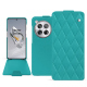 Housse cuir OnePlus 12 - Bleu fluo - Couture