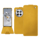 Housse cuir OnePlus 12 - Jaune soulèu ( Pantone #F3B934 )