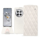 Housse cuir OnePlus 12 - Blanc escumo - Couture ( Pantone #D6D6D1 )