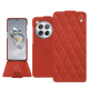 OnePlus 12 leather case - Arange clouquié - Couture ( Pantone #D33108 )