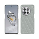 Funda de piel OnePlus 12 - Gris - Couture ( Nappa - Pantone #c1c6c8 ) 