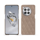 Estojo em pele OnePlus 12 - Taupe vintage - Couture ( Pantone #591d16 ) 