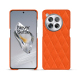 OnePlus 12レザーケース - Orange fluo - Couture ( Pantone #ff5406 ) 