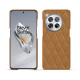 Custodia in pelle OnePlus 12 - Castan esparciate - Couture ( Pantone #824F2A )