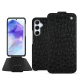 Funda de piel Samsung Galaxy A55 - Autruche nero ( Noir / Black) 