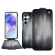 Housse cuir Samsung Galaxy A55 - Gris Patine