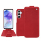 Housse cuir Samsung Galaxy A55 - Rouge troupelenc ( Pantone #AB191A )