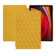 Housse cuir Samsung Galaxy Tab S9 - Jaune soulèu - Couture ( Pantone #F3B934 )