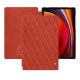 Capa em pele Samsung Galaxy Tab S9 - Arange clouquié - Couture ( Pantone #D33108 )