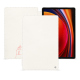 Samsung Galaxy Tab S9 leather case - Blanc escumo ( Pantone #D6D6D1 )