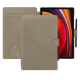 Samsung Galaxy Tab S9 leather case - Darboun sabla ( Pantone #BCB1A1 )