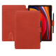 Samsung Galaxy Tab S9 leather case - Arange clouquié ( Pantone #D33108 )