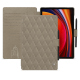 Capa em pele Samsung Galaxy Tab S9 - Darboun sabla - Couture ( Pantone #BCB1A1 )