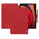 Samsung Galaxy Tab S9 leather case - Rouge troupelenc - Couture ( Pantone #AB191A )