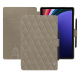 Custodia in pelle Samsung Galaxy Tab S9+ - Darboun sabla - Couture ( Pantone #BCB1A1 )