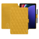 Lederschutzhülle Samsung Galaxy Tab S9+ - Jaune soulèu - Couture ( Pantone #F3B934 )