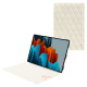 Capa em pele Samsung Galaxy Tab S9 Ultra - Blanc escumo - Couture ( Pantone #D6D6D1 )