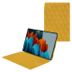 Funda de piel Samsung Galaxy Tab S9 Ultra - Jaune soulèu - Couture ( Pantone #F3B934 )