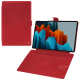 Samsung Galaxy Tab S9 Ultra leather case - Rouge troupelenc ( Pantone #AB191A )