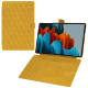 가죽 커버 Samsung Galaxy Tab S9 Ultra - Jaune soulèu - Couture ( Pantone #F3B934 )