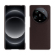 Coque cuir Xiaomi 14 Ultra - Marron envoûtant ( Pantone #4e3629 ) 