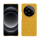 Custodia in pelle Xiaomi 14 Ultra - Jaune soulèu - Couture ( Pantone #F3B934 )