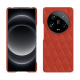 Coque cuir Xiaomi 14 Ultra - Arange clouquié - Couture ( Pantone #D33108 )