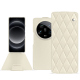 Custodia in pelle Xiaomi 14 Ultra - Blanc - Couture ( Nappa - White ) 