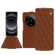 Funda de piel Xiaomi 14 Ultra - Marron - Couture ( Nappa - Pantone #8B4720 ) 