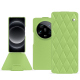Custodia in pelle Xiaomi 14 Ultra - Vert olive - Couture ( Nappa - Pantone #a7c58e ) 
