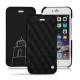 Housse cuir Apple iPhone 6S - Negre poudro - Couture