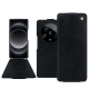 Housse cuir Xiaomi 14 Ultra - Dark vintage ( Pantone #050505 ) 