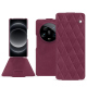 Housse cuir Xiaomi 14 Ultra - Prune vintage - Couture ( Pantone #612434 ) 