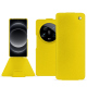 硬质真皮保护套 Xiaomi 14 Ultra - Jaune fluo ( Pantone #c9ff57 ) 